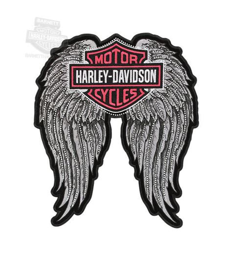 Harley Davidson Studded Winged Bands 2x Patch Harley Davidson Patches
