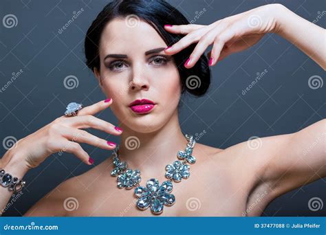 Beautiful Sophisticated Woman Stock Photo Image Of Hair Femininity