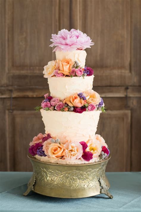 Fancy Floral Wedding Cakes Southbound Bride