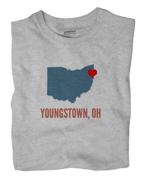 Youngstown Ohio Oh T Shirt Heart Ebay