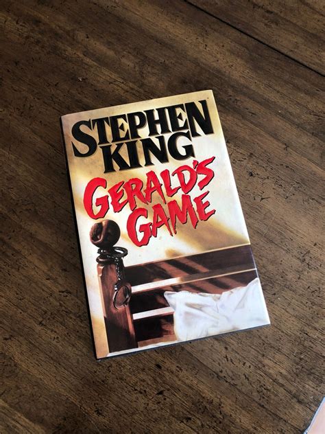 Geralds Game 1992 By Stephen King First Edition Book Etsy