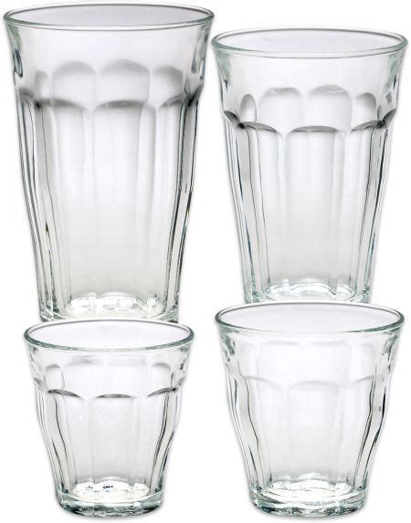 French Picardie Tumbler 6 Glass Set In 4 Sizes Glass Set Glass Tumbler Drink Glasses Set