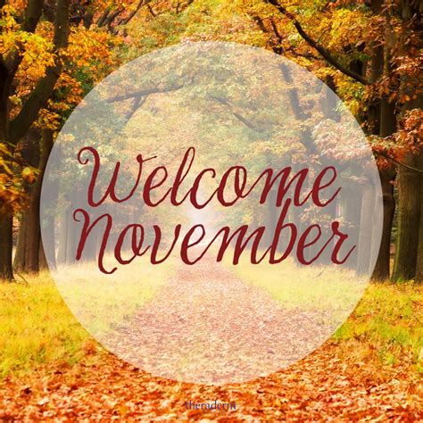 Welcome November Theraderm Welcome November Sweet November Autumn