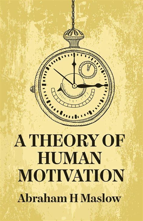 A Theory Of Human Motivation Abraham H Maslow Buch Jpc