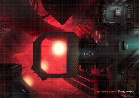 Cyberpunk Prison Facility Battle Map Rsavageworlds