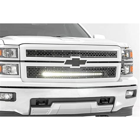 Rough Country Mesh Led Grille Fits 2014 2015 Chevy Silverado 1500
