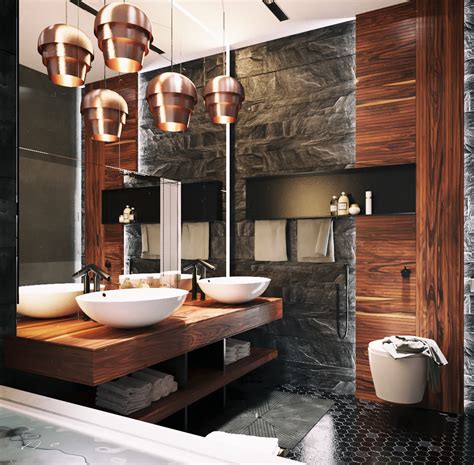 Ultra Masculine Bathroom Interior Design Ideas