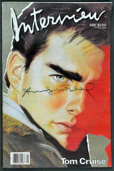 Signed Andy Warhol Interview Magazine Cover