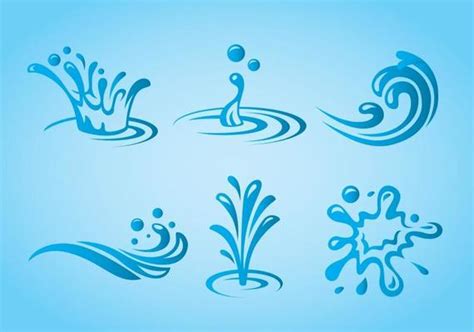 Water Font Vector Art Icons And Graphics For Free Download