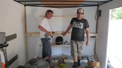 You will not believe how easy it is to install these cabinets! Whiskey Garage: V-Nose trailer work bench build / doggo ...