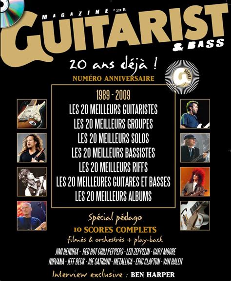 La Guitare Com Ouvrages Guitarist Bass Magazine Sommaire Du Numéro 221 Guitaristes