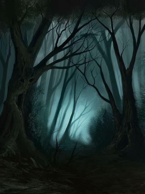 Forest Drawing Forest Illustration Dark Art Drawings