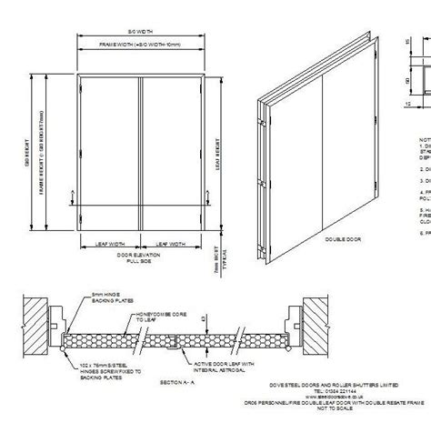 Fire Rated Double Leaf Door Cad Drawing Thousands Of Free Cad Blocks