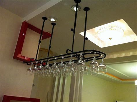 Check spelling or type a new query. Wrought Iron Ceiling Hanging Wine Glass Rack-Kitchen ...