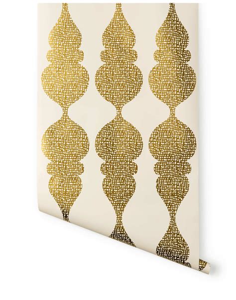 This Comes In Other Color Ways At Carved Ogee Gold Wallpaper From