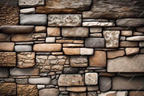 Premium Ai Image Stone Wall Texture Background Wallpaper Copy Space