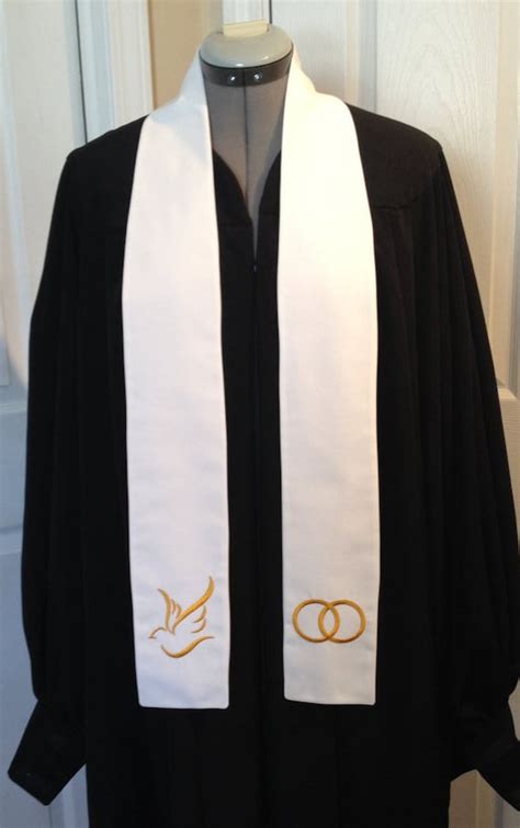 Wedding Officiant Clergy Stole Or Vestment Etsy