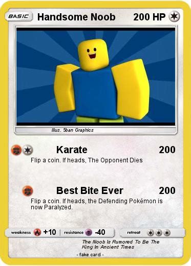 Pokémon Handsome Noob Karate My Pokemon Card