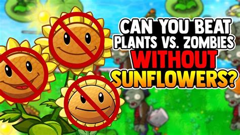 Can You Beat Plants Vs Zombies Without Sunflowers Youtube