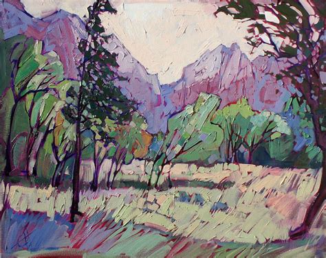 Zion National Park Painting Painted Zion By Erin Hanson Painting