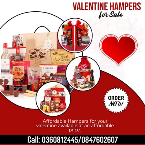 Valentines Day Hampers Poster Template Postermywall
