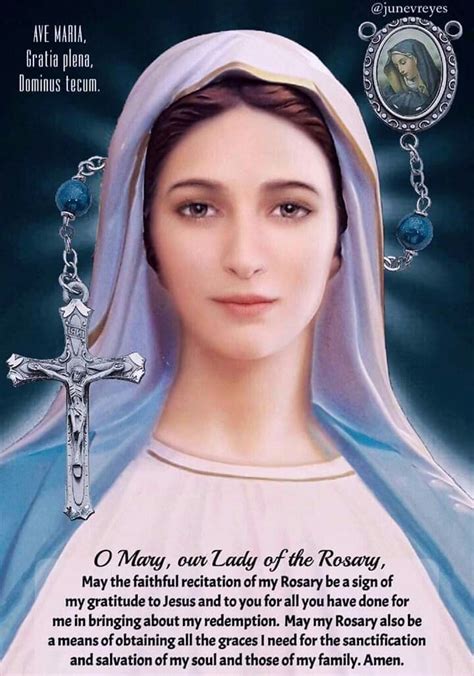 Our Lady Of The Rosary Mother Mary Our Lady Of The Rosary Blessed