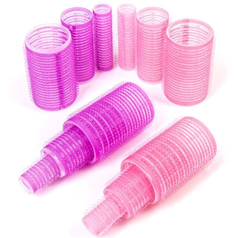12 X Self Griping Hair Rollers In Smalllarge Sizes For Bounce And Volume