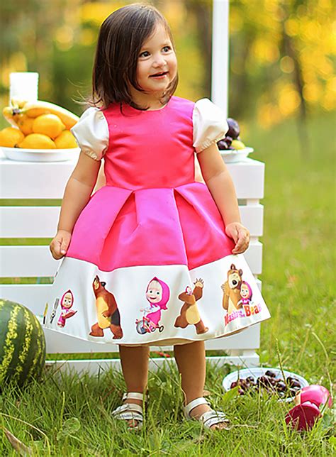This Sweet Masha And The Bear Dress Is Perfect For Any Special Occasion