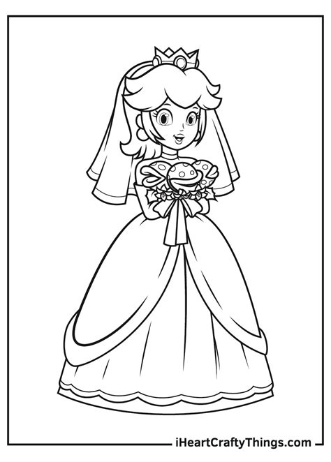 Paper Mario Peach Coloring Pages To Print