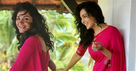 Manju Warriers Pink Saree Look Mesmerizes Fans Garners Praise
