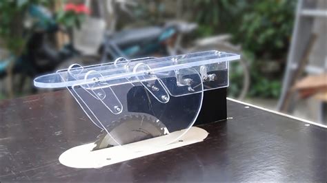 Diy Tablesaw Blade Guard I Decided To Attach All The Lexan Pieces