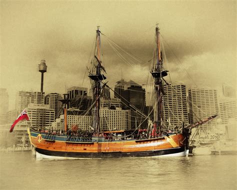 Hmb Endeavour Replica At The Australian National Maritime Flickr