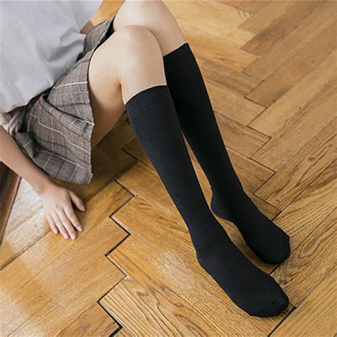 1 Pair School Girls Cute Soft Cotton Solid Socks Ankle Socks Fashion