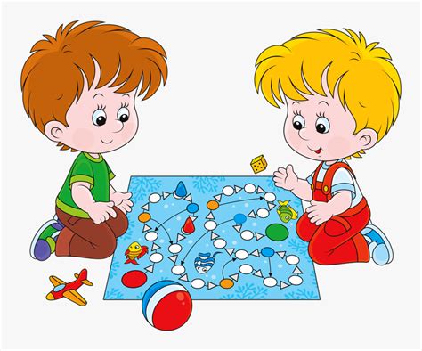 Children Playing Snakes And Ladders Clipart Png Download Playing