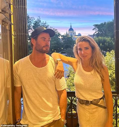 Elsa Pataky Takes Husband Chris Hemsworth To Visit Her Family In Madrid