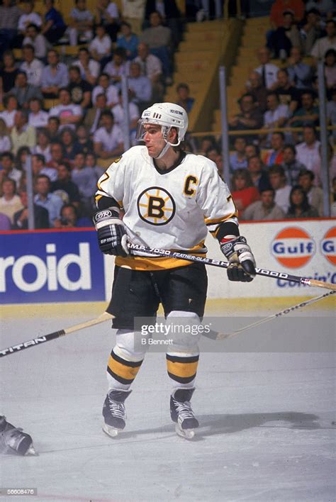 Canadian Hockey Player Ray Bourque On The Ice During A 1988 Stanley