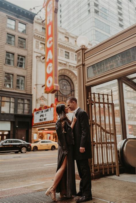 Chicago Illinois Downtown Engagement Photography Riverwalk In Chicago In Home Session