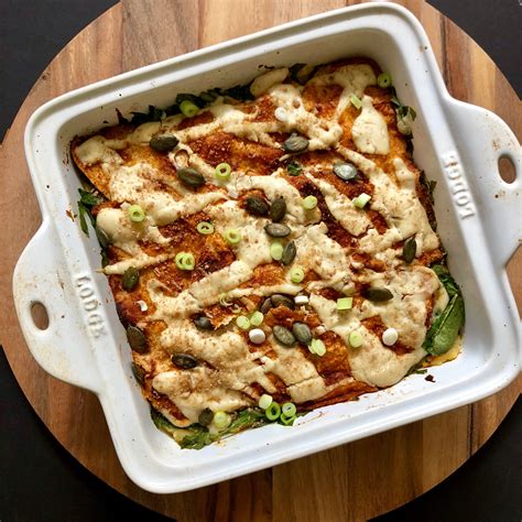 Enchilada Lasagna Bonus Leftover Recipe Lisas Project Vegan