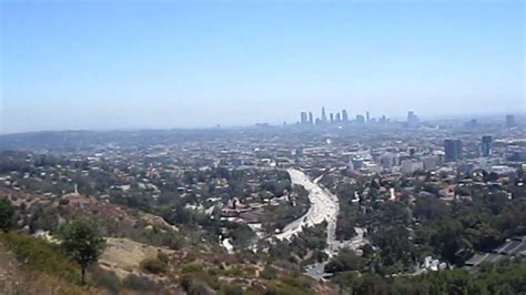 Panoramic Sky View Of Los Angeles From Hollywood Hills
