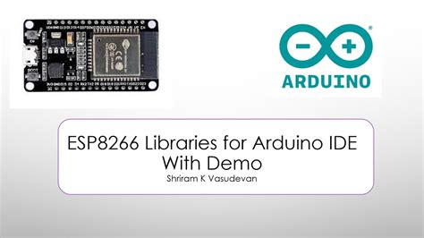 Esp8266 Nodemcu Libraries For Arduino Ide With Demo Youtube