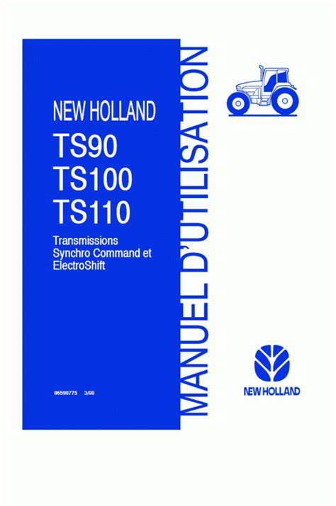 New Holland Ts100 Ts110 Ts90 Operator S Manual
