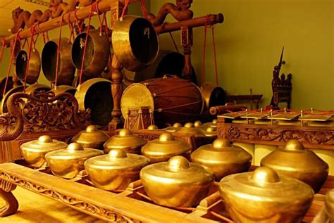 A Gamelan Is A Traditional Instrument From Indonesia And Made Of Bronze