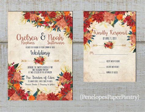 Teal elegant wedding invitations and vintage luxury wedding stationery to add gorgeous colour to any wedding. Romantic Fall Wedding Invitation,Teal,Burnt Orange,Mustard ...