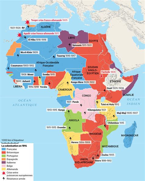La Colonisation En Afrique En 1914 Lhistoirefr
