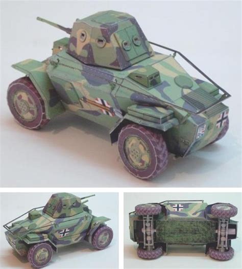 Papermau 39m Csaba Armoured Car Paper Model In 124 Scale By Kancho