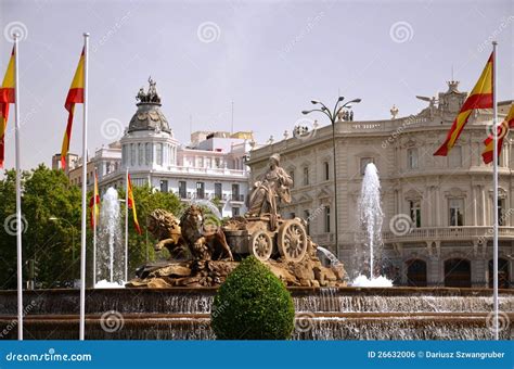 Cibeles Fountain In Madrid Spain Stock Photo Image Of Culture