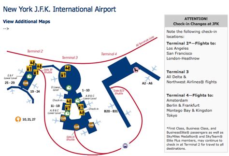 Map Of Jfk Terminal 4 World Map