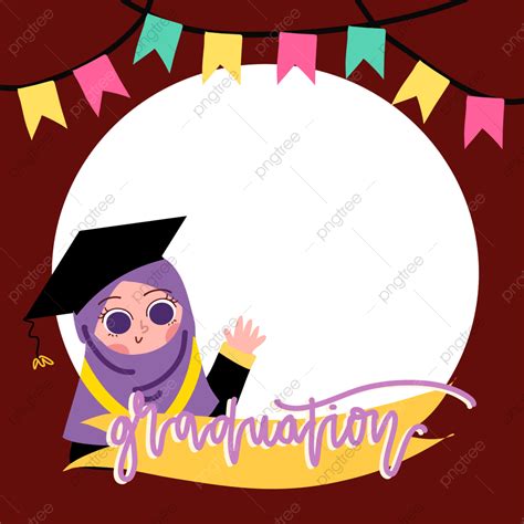 이슬람 만화 삽화 졸업 일러스트 눈금 행복한 졸업 졸업 일러스트 Png 일러스트 및 벡터 에 대한 무료 다운로드