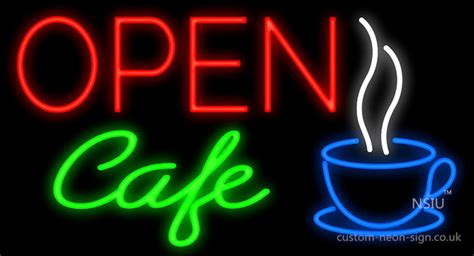 Open Cafe Neon Sign Custom Neon Sign