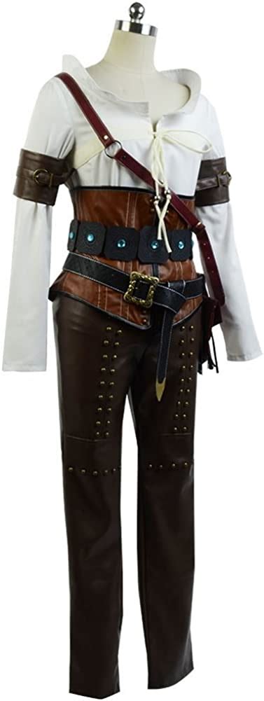 The Witcher 3 Wild Hunt Ciri Cirilla Fiona Elen Cosplay Costume L